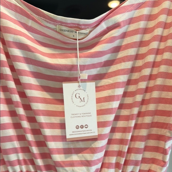 Goodnight macaroon  Pink and White Striped Dress ✨ - Picture 4 of 10